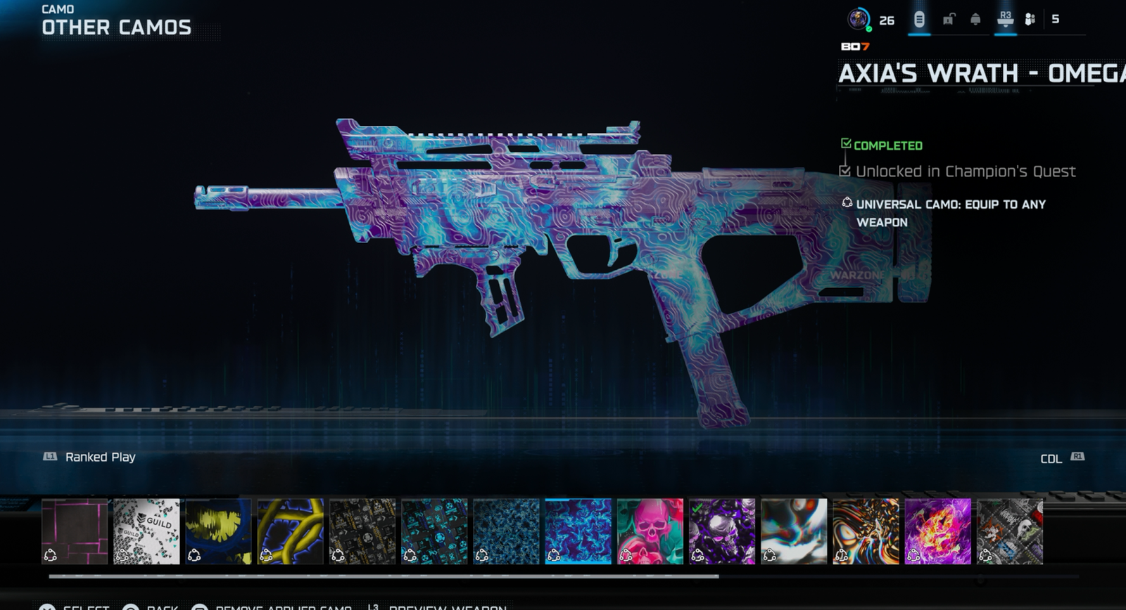 BO7 WZ S5 TOP 250 ACC | 10 NUKES | RARE CAMOS | IRIDESCENT - Image 2