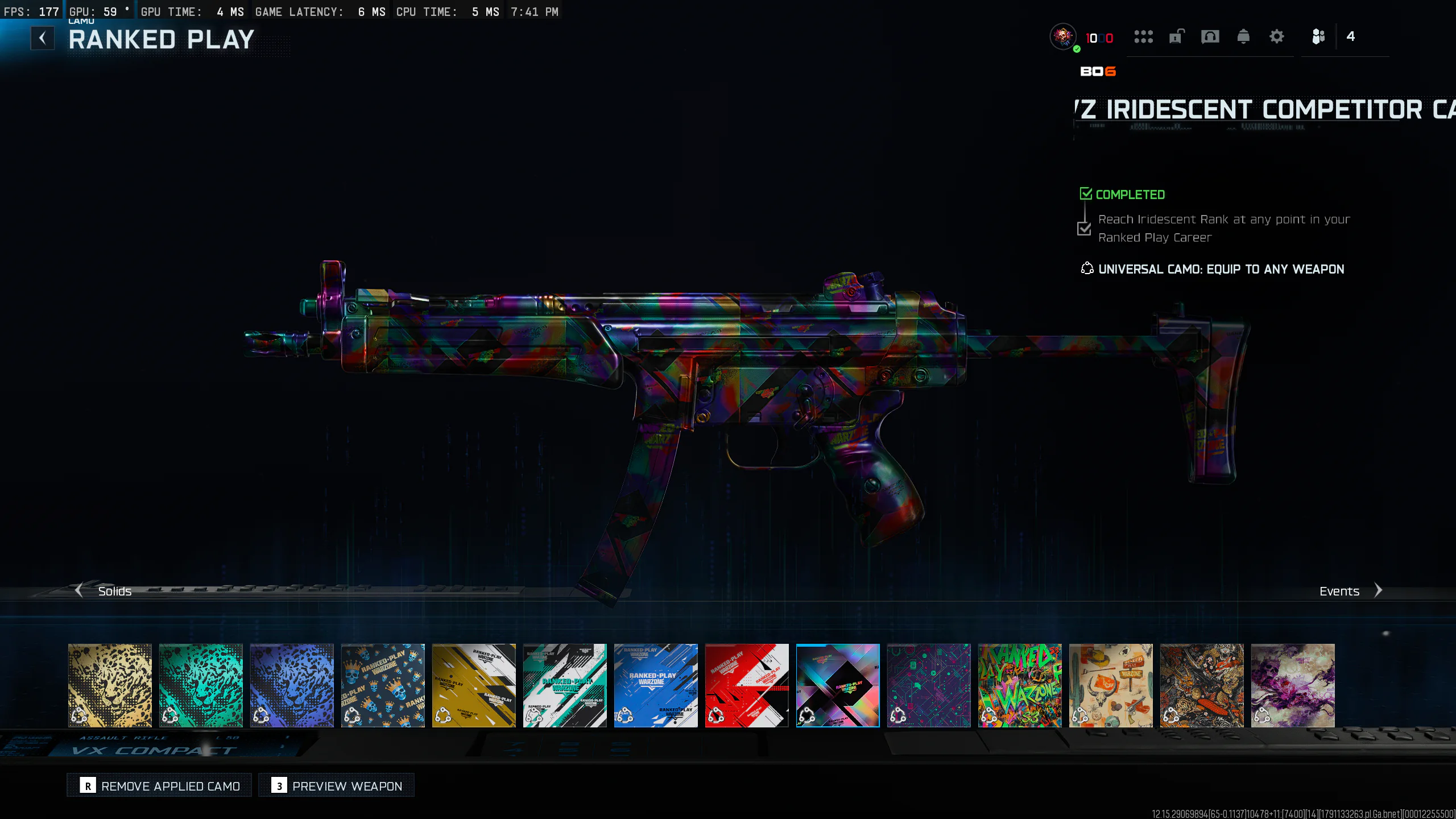 | 3X TOP 250 + CURRENT S6 TOP 250 | 2X WSOW | MULTI IRI | ALL WZ NUKES |EVENT CAMOS | ULTRA STACKED 🔥 - Image 12