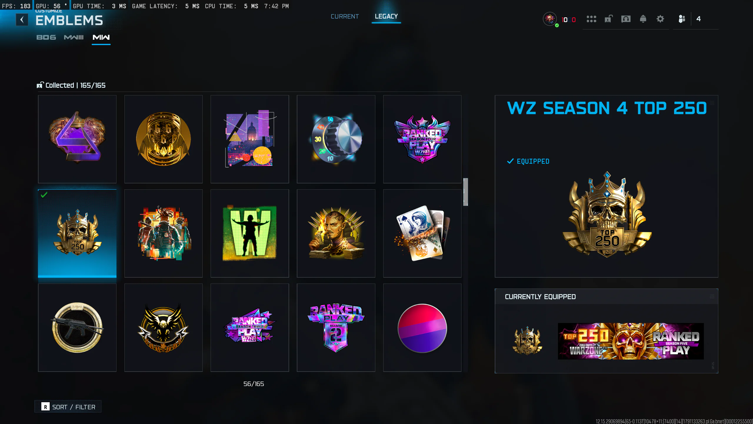 | 3X TOP 250 + CURRENT S6 TOP 250 | 2X WSOW | MULTI IRI | ALL WZ NUKES |EVENT CAMOS | ULTRA STACKED 🔥 - Image 13