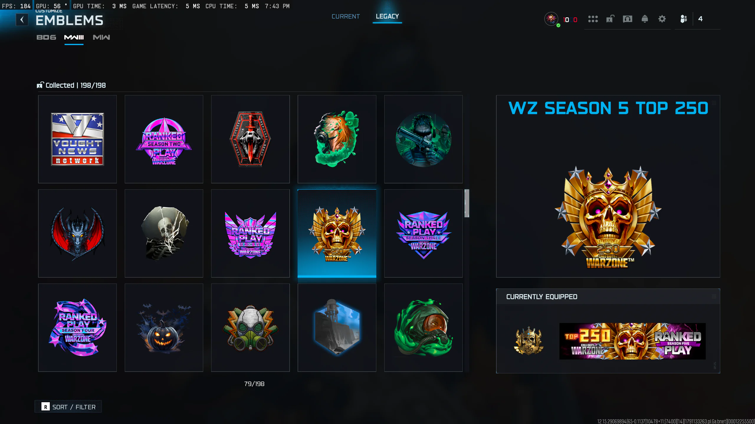 | 3X TOP 250 + CURRENT S6 TOP 250 | 2X WSOW | MULTI IRI | ALL WZ NUKES |EVENT CAMOS | ULTRA STACKED 🔥 - Image 14