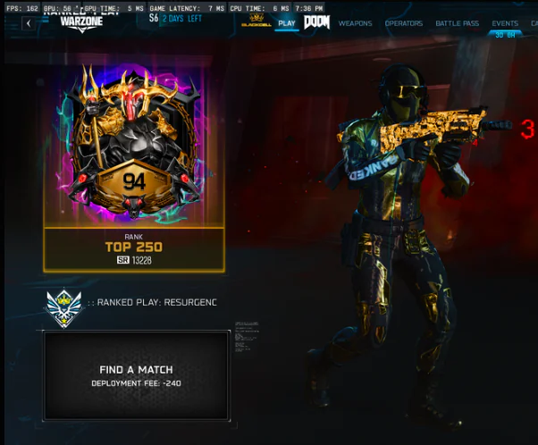 | 3X TOP 250 + CURRENT S6 TOP 250 | 2X WSOW | MULTI IRI | ALL WZ NUKES |EVENT CAMOS | ULTRA STACKED 🔥 - Image 3